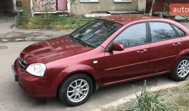 Красный Шевроле Лачетти, объемом двигателя 1.8 л и пробегом 230 тыс. км за 3700 $, фото 1 на Automoto.ua