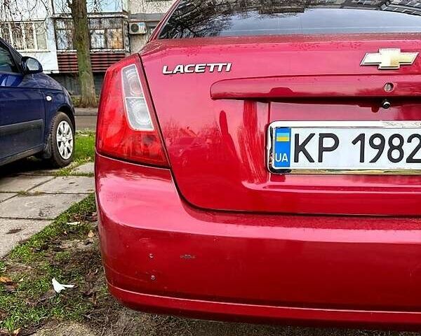 Красный Шевроле Лачетти, объемом двигателя 1.6 л и пробегом 153 тыс. км за 3500 $, фото 3 на Automoto.ua