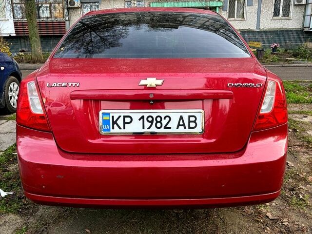 Красный Шевроле Лачетти, объемом двигателя 1.6 л и пробегом 153 тыс. км за 3500 $, фото 1 на Automoto.ua
