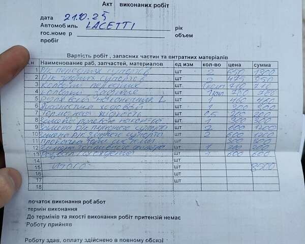 Синій Шевроле Лачетті, об'ємом двигуна 1.6 л та пробігом 213 тис. км за 3800 $, фото 38 на Automoto.ua