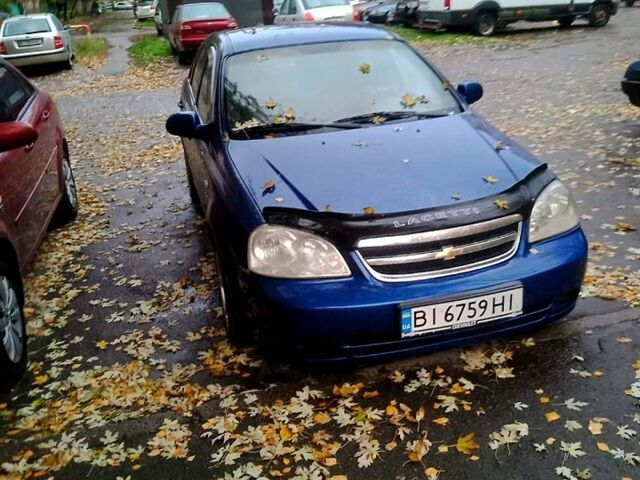 Синий Шевроле Лачетти, объемом двигателя 1.8 л и пробегом 252 тыс. км за 2800 $, фото 2 на Automoto.ua