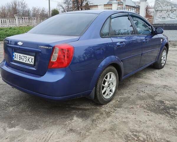 Синий Шевроле Лачетти, объемом двигателя 1.8 л и пробегом 218 тыс. км за 4850 $, фото 2 на Automoto.ua