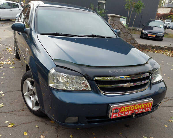 Синий Шевроле Лачетти, объемом двигателя 1.8 л и пробегом 190 тыс. км за 4300 $, фото 1 на Automoto.ua