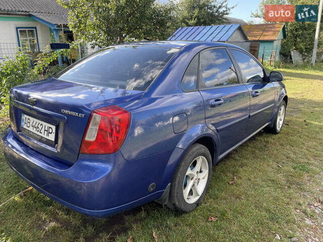 Синий Шевроле Лачетти, объемом двигателя 1.8 л и пробегом 221 тыс. км за 4000 $, фото 1 на Automoto.ua