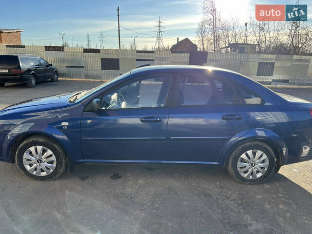 Синий Шевроле Лачетти, объемом двигателя 1.6 л и пробегом 215 тыс. км за 3499 $, фото 1 на Automoto.ua