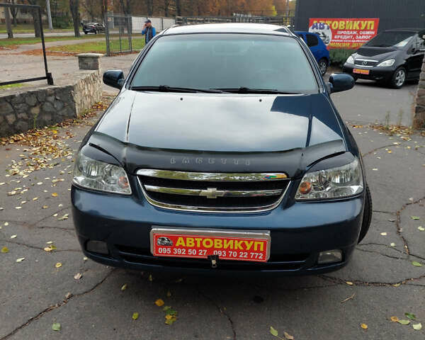 Синий Шевроле Лачетти, объемом двигателя 1.8 л и пробегом 190 тыс. км за 4300 $, фото 4 на Automoto.ua
