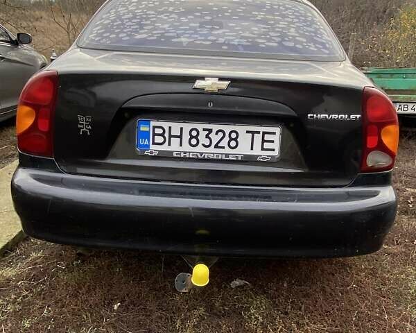 Черный Шевроле Ланос, объемом двигателя 1.5 л и пробегом 200 тыс. км за 2800 $, фото 3 на Automoto.ua