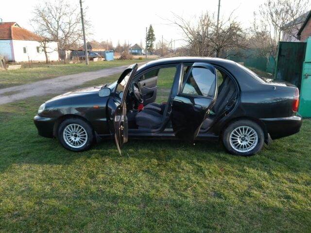 Чорний Шевроле Ланос, об'ємом двигуна 1.5 л та пробігом 208 тис. км за 3000 $, фото 1 на Automoto.ua