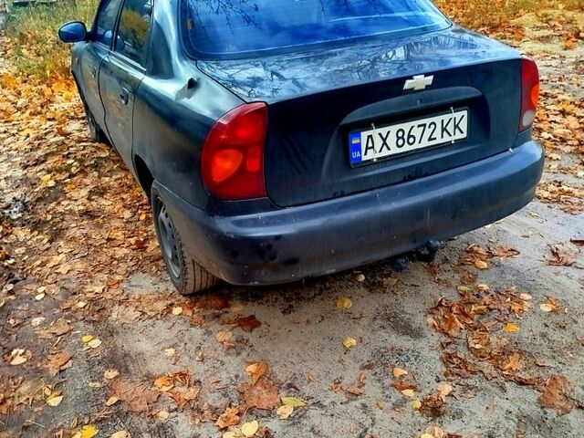Черный Шевроле Ланос, объемом двигателя 1.5 л и пробегом 480 тыс. км за 1500 $, фото 6 на Automoto.ua