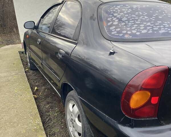 Черный Шевроле Ланос, объемом двигателя 1.5 л и пробегом 200 тыс. км за 2800 $, фото 2 на Automoto.ua