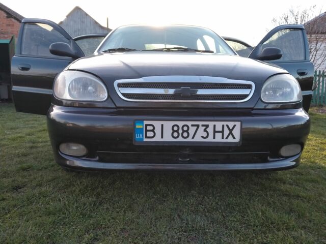 Чорний Шевроле Ланос, об'ємом двигуна 1.5 л та пробігом 208 тис. км за 3000 $, фото 4 на Automoto.ua