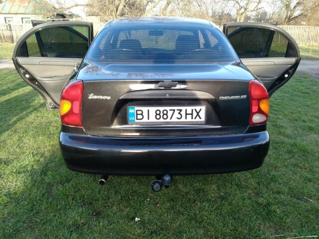 Чорний Шевроле Ланос, об'ємом двигуна 1.5 л та пробігом 208 тис. км за 3000 $, фото 7 на Automoto.ua