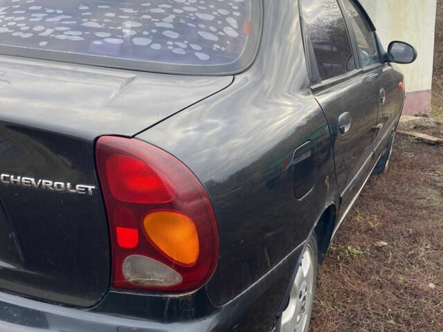 Черный Шевроле Ланос, объемом двигателя 1.5 л и пробегом 200 тыс. км за 2800 $, фото 1 на Automoto.ua