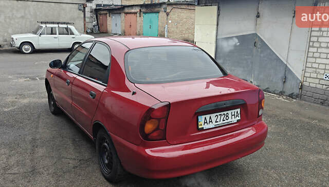 Красный Шевроле Ланос, объемом двигателя 1.5 л и пробегом 307 тыс. км за 2700 $, фото 2 на Automoto.ua