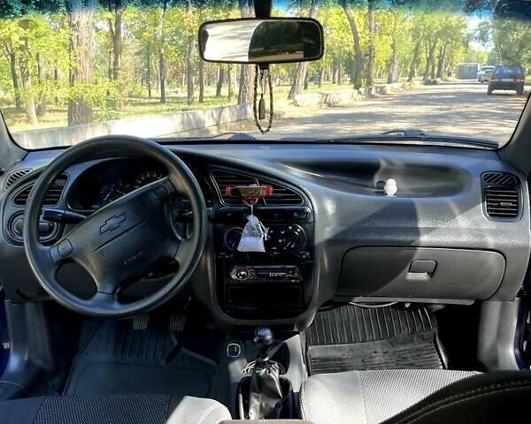 Синий Шевроле Ланос, объемом двигателя 1.5 л и пробегом 204 тыс. км за 2900 $, фото 14 на Automoto.ua