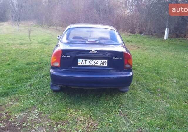 Синий Шевроле Ланос, объемом двигателя 1.5 л и пробегом 145 тыс. км за 1900 $, фото 5 на Automoto.ua