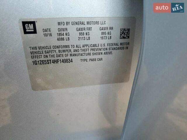 Серый Шевроле Малибу, объемом двигателя 1.5 л и пробегом 202 тыс. км за 7500 $, фото 8 на Automoto.ua