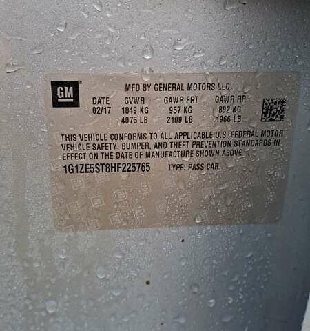 Серый Шевроле Малибу, объемом двигателя 1.5 л и пробегом 140 тыс. км за 9199 $, фото 20 на Automoto.ua