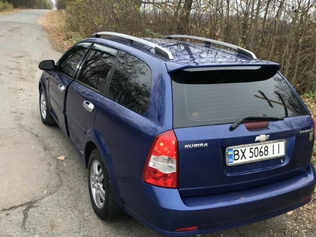 Синий Шевроле Нубира, объемом двигателя 1.8 л и пробегом 200 тыс. км за 3400 $, фото 2 на Automoto.ua
