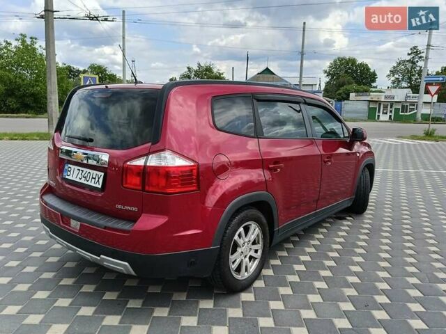 Красный Шевроле Орландо, объемом двигателя 1.8 л и пробегом 233 тыс. км за 9199 $, фото 6 на Automoto.ua