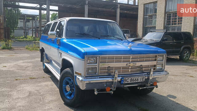 Синий Шевроле Субурбан, объемом двигателя 6.2 л и пробегом 45 тыс. км за 19000 $, фото 1 на Automoto.ua