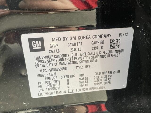 Черный Шевроле Трекер, объемом двигателя 1.4 л и пробегом 42 тыс. км за 15500 $, фото 8 на Automoto.ua