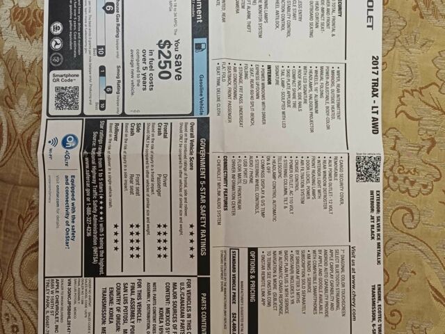 Сірий Шевроле Трекер, об'ємом двигуна 1.4 л та пробігом 77 тис. км за 8700 $, фото 7 на Automoto.ua