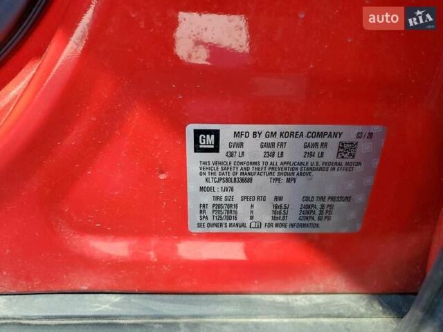 Красный Шевроле Trax, объемом двигателя 1.4 л и пробегом 77 тыс. км за 3000 $, фото 13 на Automoto.ua