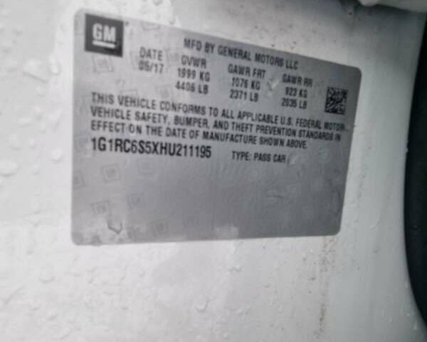 Белый Шевроле Вольт, объемом двигателя 1.5 л и пробегом 154 тыс. км за 14900 $, фото 14 на Automoto.ua