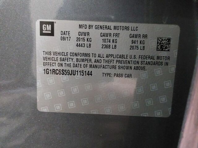 Серый Шевроле Вольт, объемом двигателя 1.5 л и пробегом 76 тыс. км за 16500 $, фото 3 на Automoto.ua