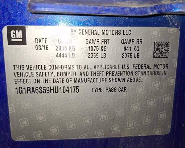 Синій Шевроле Вольт, об'ємом двигуна 1.49 л та пробігом 111 тис. км за 15900 $, фото 12 на Automoto.ua