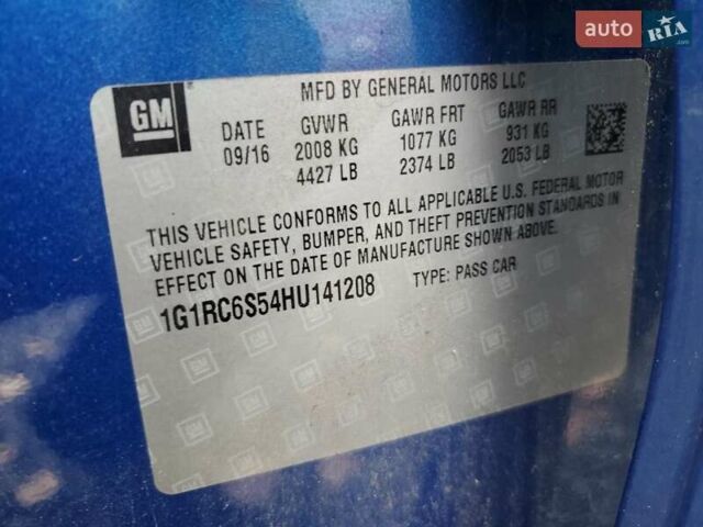 Синій Шевроле Вольт, об'ємом двигуна 1.4 л та пробігом 118 тис. км за 3000 $, фото 13 на Automoto.ua