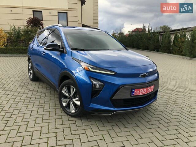 Шевроле Bolt EUV 2022 в Тернополе на Automoto.ua Синий Шевроле Bolt EUV, объемом двигателя 0 л и пробегом 77 тыс. км за 17990 $, фото 1 на Automoto.ua