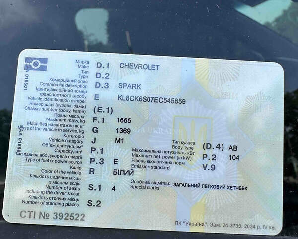 Шевроле Spark EV, об'ємом двигуна 0 л та пробігом 108 тис. км за 4300 $, фото 11 на Automoto.ua