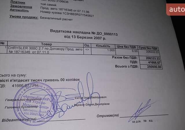 Білий Крайслер 300C, об'ємом двигуна 2.7 л та пробігом 150 тис. км за 9599 $, фото 1 на Automoto.ua