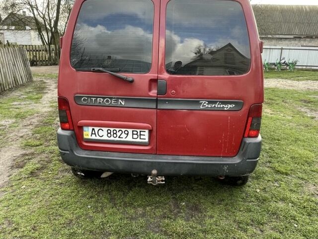 Червоний Сітроен Берлінго, об'ємом двигуна 1.9 л та пробігом 330 тис. км за 3650 $, фото 2 на Automoto.ua