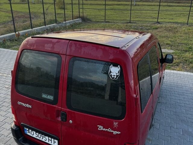 Красный Ситроен Берлинго, объемом двигателя 1.4 л и пробегом 360 тыс. км за 2550 $, фото 2 на Automoto.ua