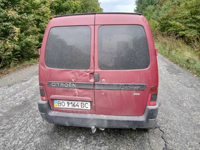 Красный Ситроен Берлинго, объемом двигателя 2 л и пробегом 288 тыс. км за 1900 $, фото 2 на Automoto.ua