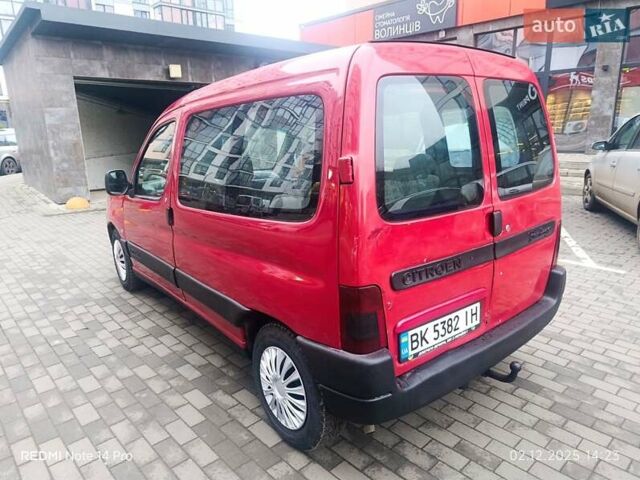 Красный Ситроен Берлинго, объемом двигателя 1.9 л и пробегом 300 тыс. км за 2650 $, фото 3 на Automoto.ua