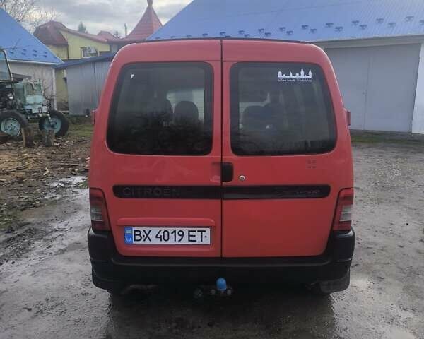Красный Ситроен Берлинго, объемом двигателя 1.56 л и пробегом 233 тыс. км за 3600 $, фото 3 на Automoto.ua