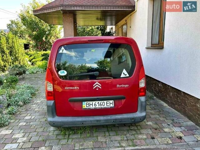 Красный Ситроен Берлинго, объемом двигателя 1.59 л и пробегом 169 тыс. км за 7000 $, фото 1 на Automoto.ua