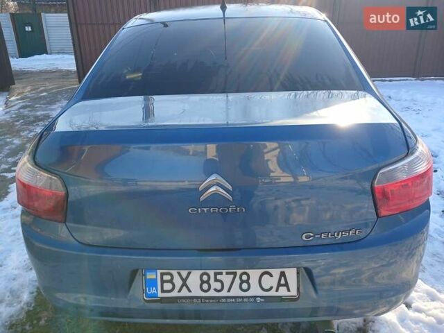 Синий Ситроен С-Элизе, объемом двигателя 1.2 л и пробегом 95 тыс. км за 7900 $, фото 4 на Automoto.ua