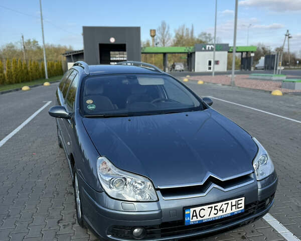 Синий Ситроен С5, объемом двигателя 2 л и пробегом 252 тыс. км за 5299 $, фото 1 на Automoto.ua