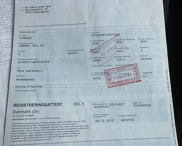 Красный Ситроен Jumper, объемом двигателя 2.2 л и пробегом 431 тыс. км за 23800 $, фото 57 на Automoto.ua