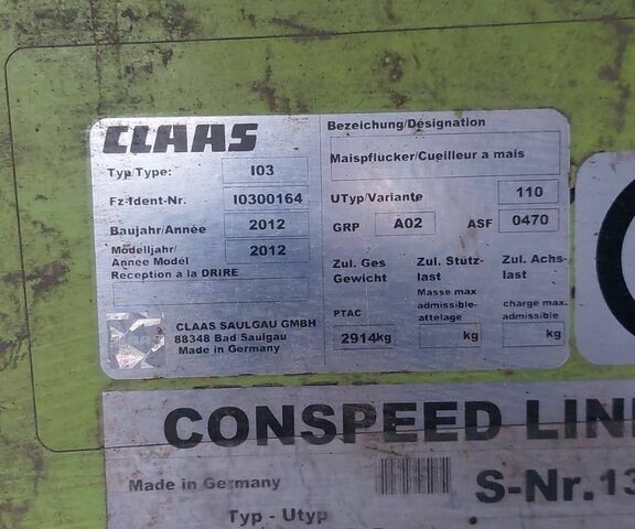 Зеленый Клаас Конспид, объемом двигателя 0 л и пробегом 0 тыс. км за 22356 $, фото 4 на Automoto.ua