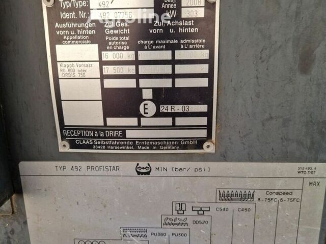 Клаас Ягуар 850, об'ємом двигуна 0 л та пробігом 0 тис. км за 70873 $, фото 13 на Automoto.ua