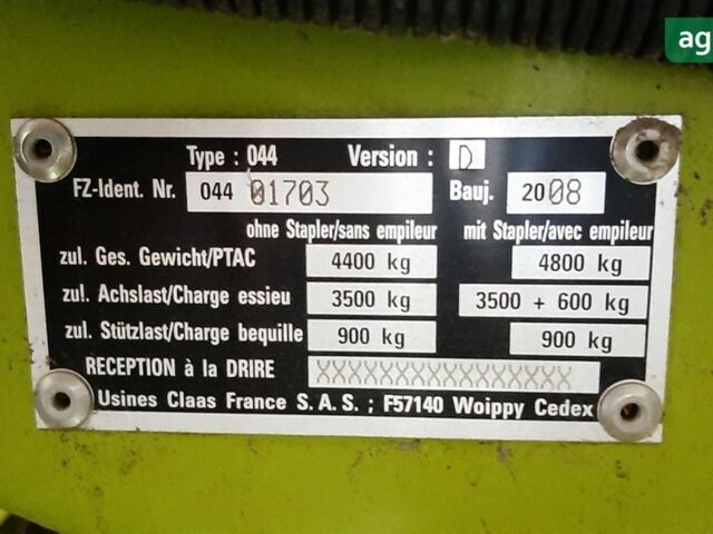 Клаас Квадрат, об'ємом двигуна 0 л та пробігом 10 тис. км за 9898 $, фото 1 на Automoto.ua