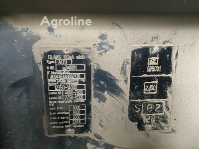 Клаас Axion 850, объемом двигателя 0 л и пробегом 0 тыс. км за 81411 $, фото 15 на Automoto.ua