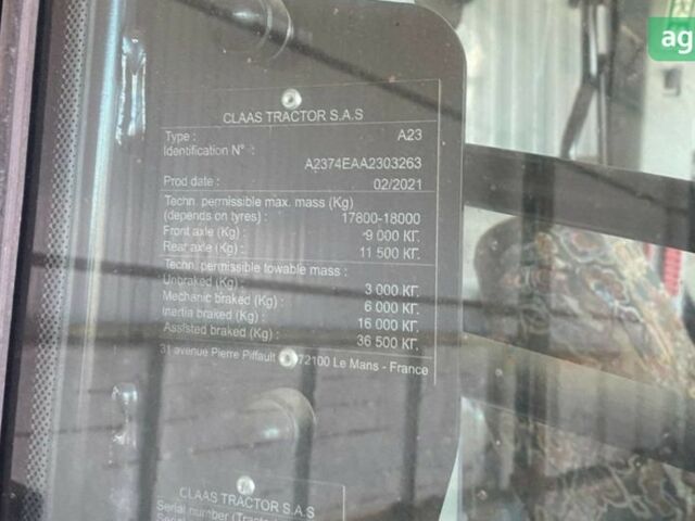 Клаас AXION 950, об'ємом двигуна 0 л та пробігом 0 тис. км за 175000 $, фото 7 на Automoto.ua
