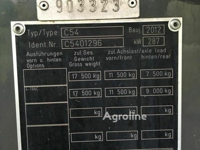 Клаас Другая, об'ємом двигуна 0 л та пробігом 0 тис. км за 204995 $, фото 8 на Automoto.ua